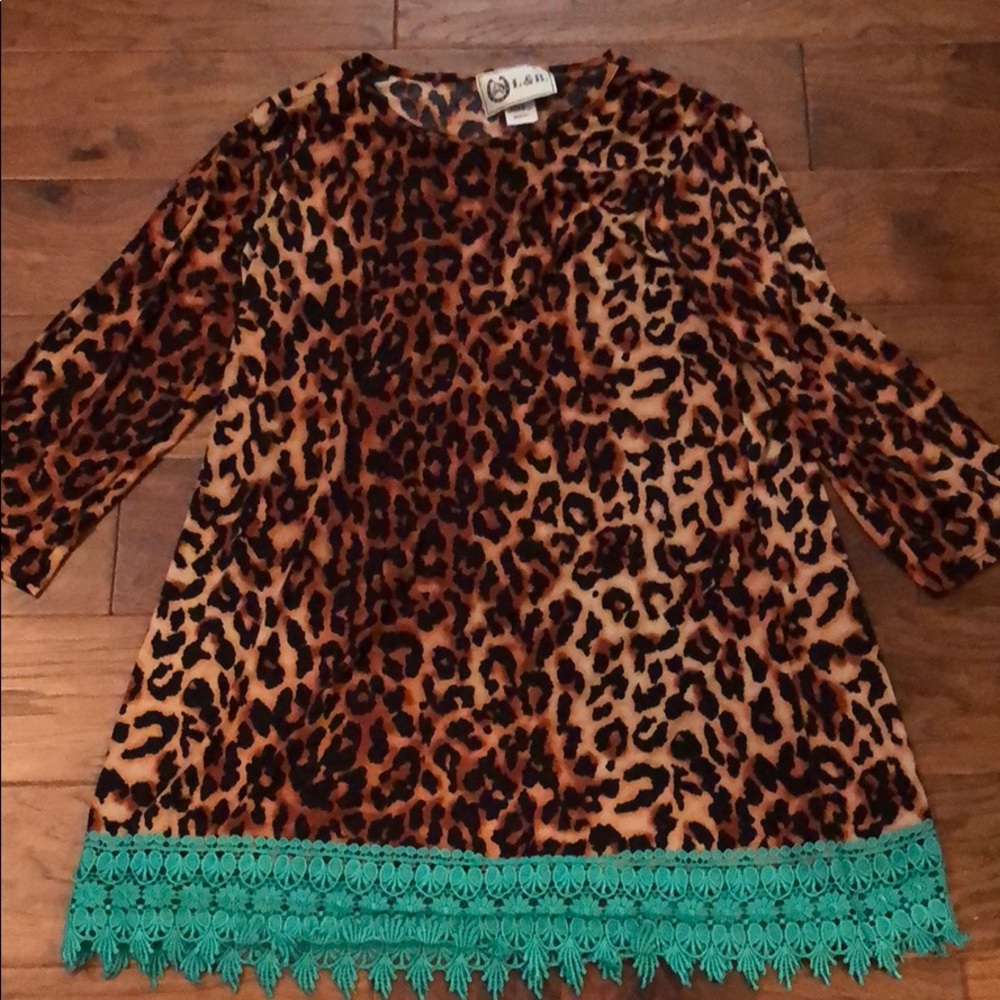 Animal print tunic